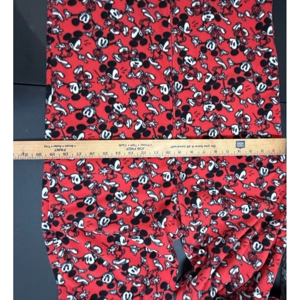 Disney Mickey Mouse Red Footed Pajamas Women's Small Gently Used - Picture 10 of 15